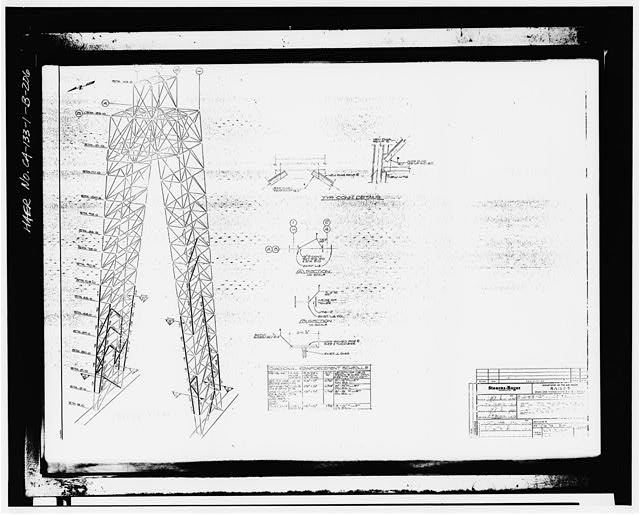 206. Photocopy of drawing (1978 structural drawing by...