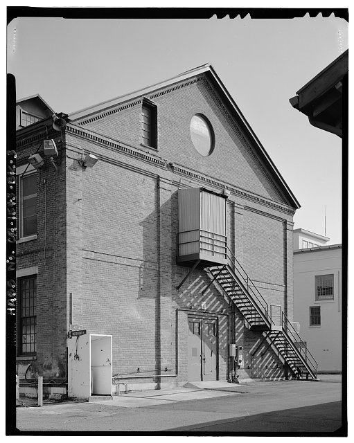 View of north elevation; camera facing southwest. - Mare...
