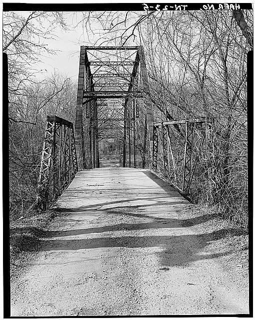 5. THROUGH VIEW OF BRIDGE, LOOKING WEST - Hobbs Bridge,...