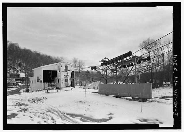 DRIVE TERMINAL ON LEFT, TOWER 1 ON RIGHT, LOOKING EAST. -...