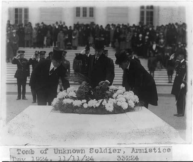 Tomb of Unknown Soldier, Armistice Day, 1924