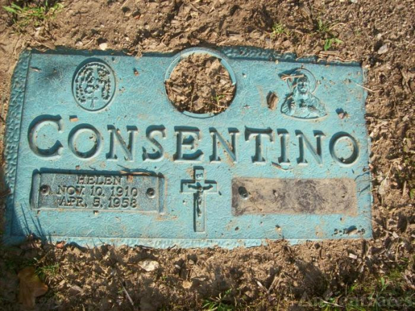 Helen & Samuel Consentino Gravestone