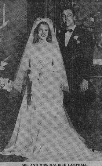 Wedding Photo Of Mr. And Mrs. Maurice Campbell