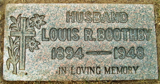 Louis Robert Boothby Headstone