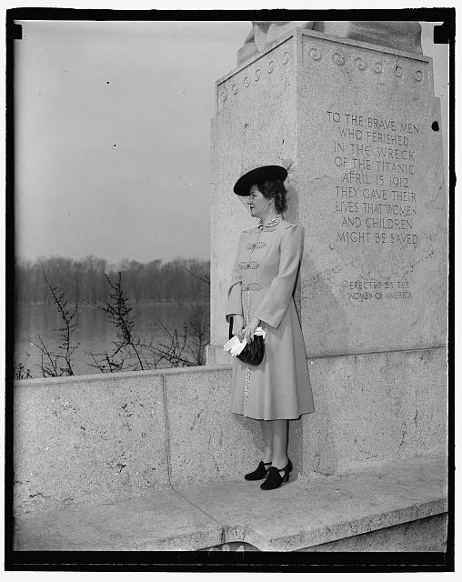 Mrs. Lister Hill [Titanic Memorial, Washington, D.C.]
