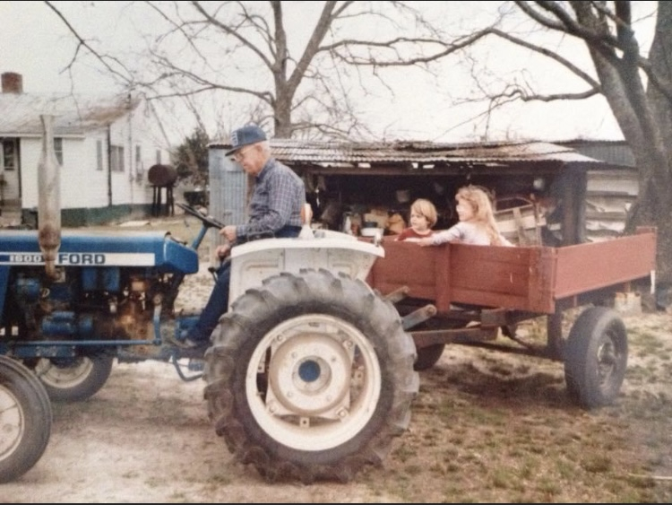 John Campbell Collins with great grandchildren 