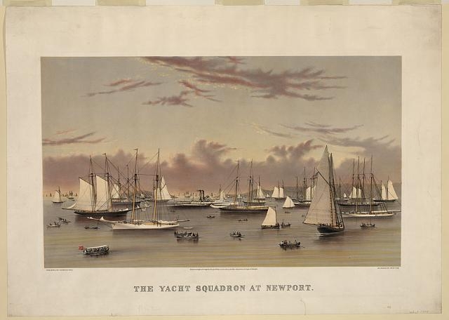 The yacht squadron at Newport