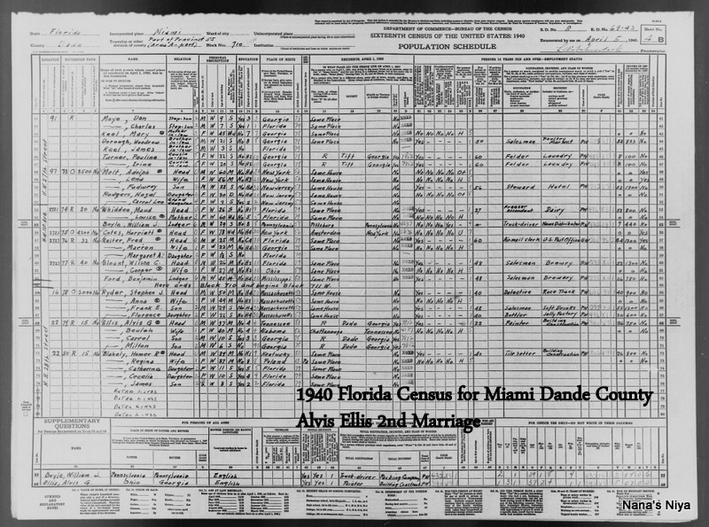 Carroll H Ellis - 1940 census