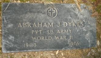 Abraham J Dykes Gravesite