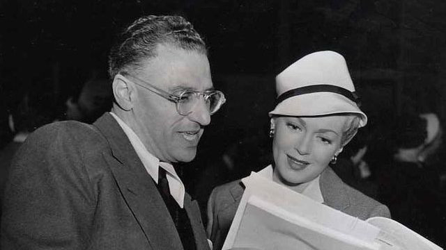 George I Cukor with Lana Turner.