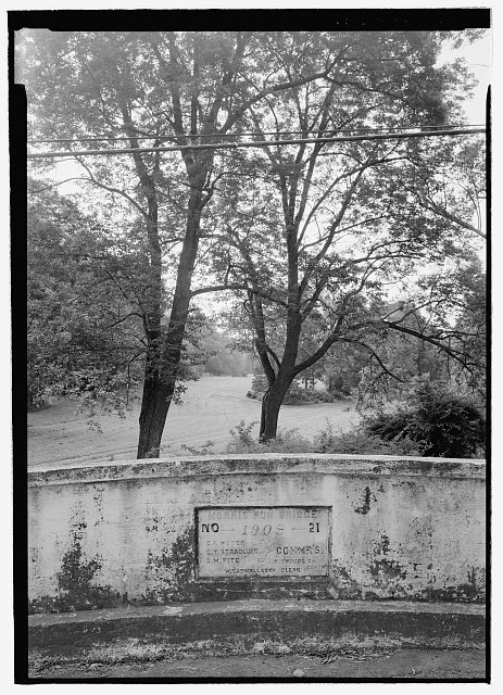 10. MARBLE BRIDGE MIDSPAN OF EAST ARCH. THE PLATE READS...