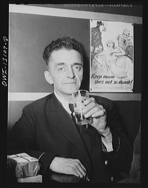 New York, New York. Merchant seamen's Christmas party at...
