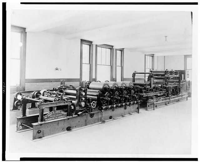[Paper manufacturing machine of the Pusey & Jones...