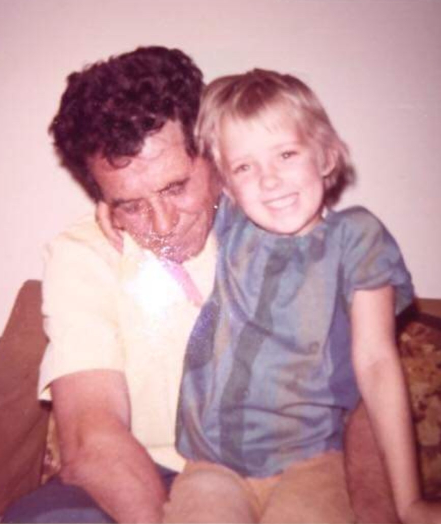 Grandpa and granddaughter