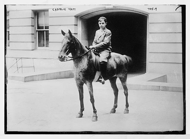 Charlie Taft, on horse