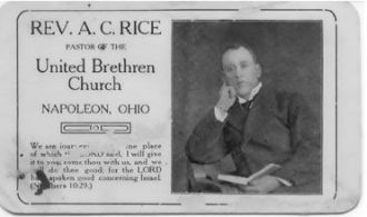 Rev. Artemus Charles Rice