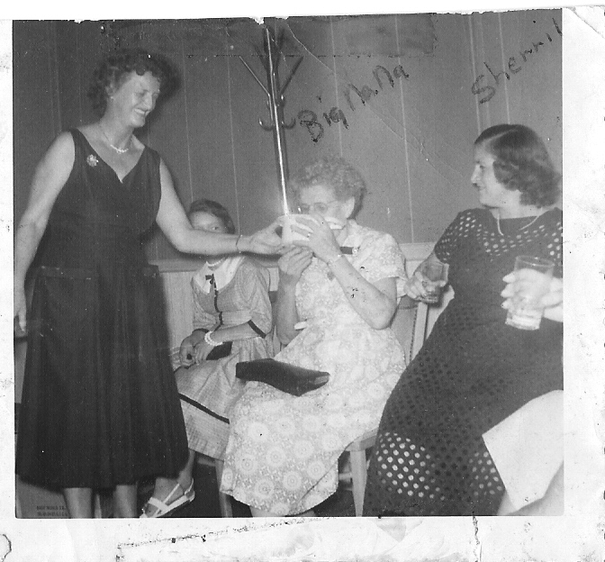 My moms baby shower 1956