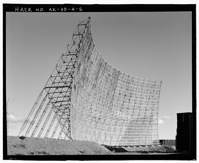 5. View of middle DR 2 antenna with DR 1 antenna in...