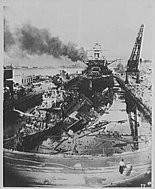 Pearl Harbor bombing, USS Downes and Cassin