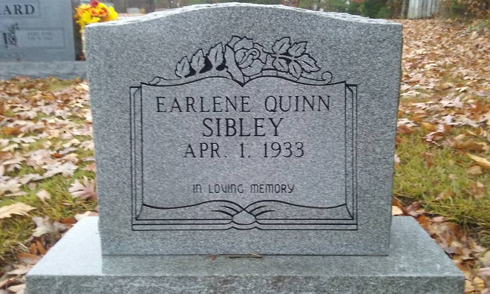 Earlene Quinn Sibley Headstone