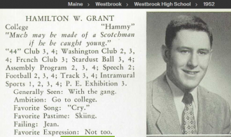Hamilton Wyman Grant--U.S., School Yearbooks, 1900-1999(1952)