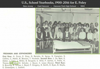 Eileen Catherine Foley-Rough--U.S., School Yearbooks, 1900-2016(1964)Future Nurses Freshman & Sophmores