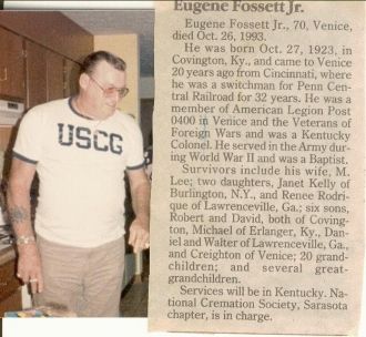 A photo of Eugene Fossett