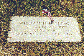 Pvt. William H. Fryling  (May 1831 - July 1903)