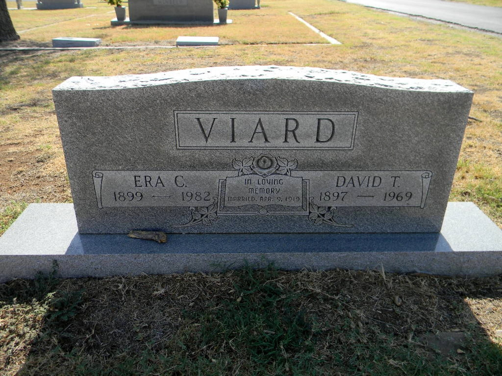 Era C. and David T. Viard gravestone 