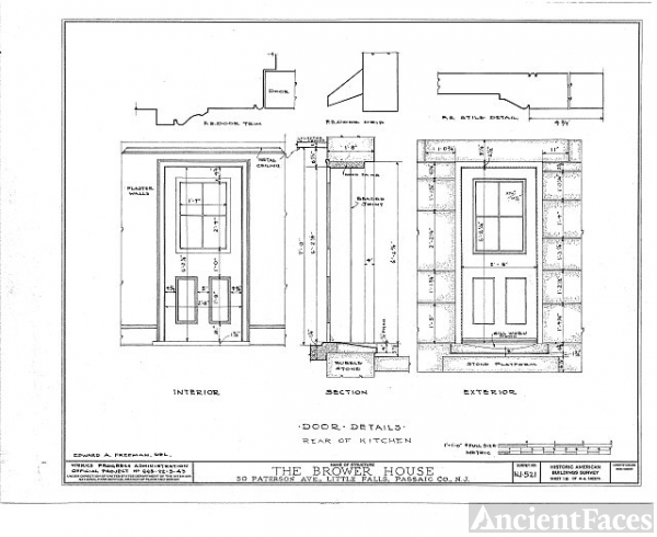 HABS NJ,16-LITFA,2- (sheet 18 of 24) - Brower House, 50...