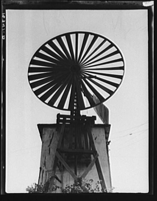 Windmill on small farm near Tracy, California