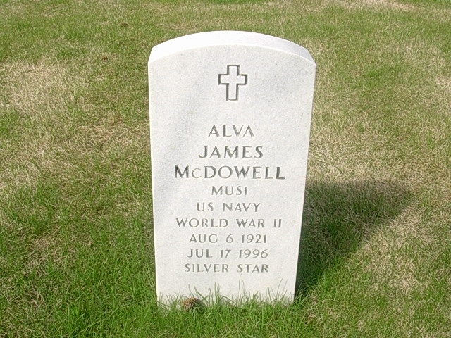 Alva James McDowell Headstone