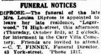 Louisa Kruschke Diprose Obituary