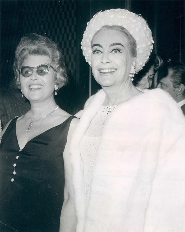 Sheilah Graham and Joan Crawford