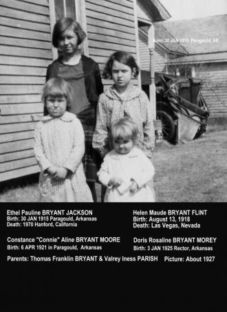 Children of Thomas & Valrey (PARISH) BRYANT