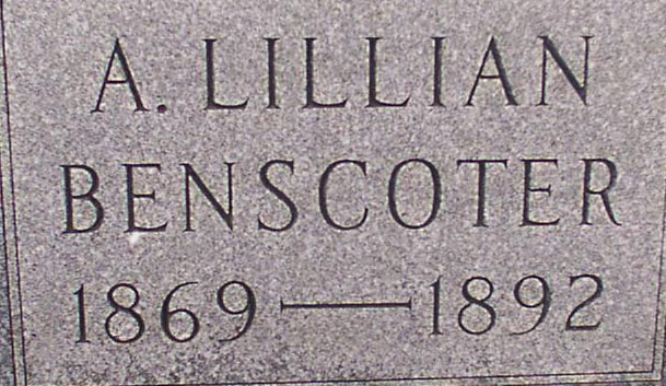 Benscoter, A. Lillian