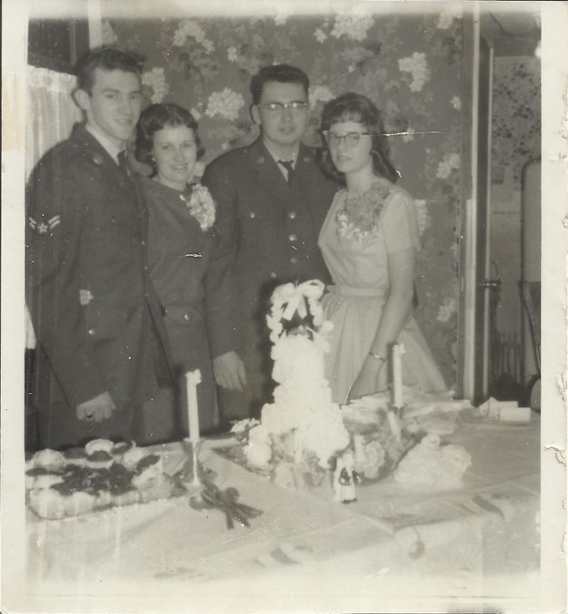 Donald Morris & Gloria Bubar Morris Wedding Picture-1960