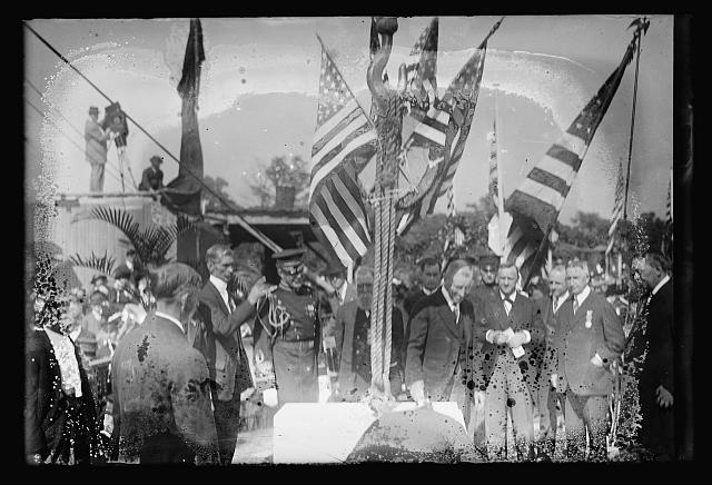 Corner stone laying, Arlington, [Virginia], Oct. 13, 1915