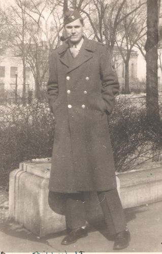 William Uhalt home from WWII, Wisconsin