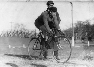 Bicycle riders: Eddie Root