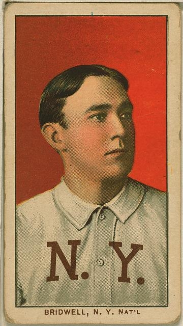 [Al Bridwell, New York Giants, baseball card portrait]