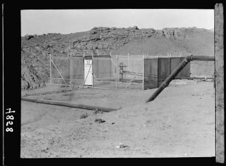 Iraq. Oil wells and camp of the Iraq Petroleum Company....
