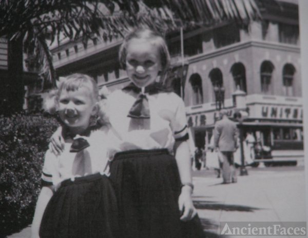 Pedersen Sisters' First American Day