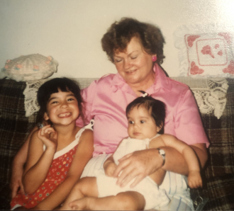Heather, Jennifer with Grandma 