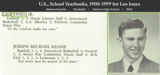 Leo Alexander Jones--U.S., School Yearbooks, 1900-1999(1950)