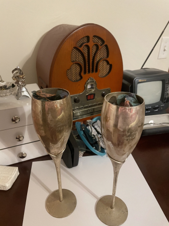 Our champagne flutes