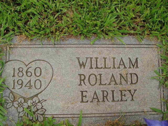 Burial Place of William Roland Earley