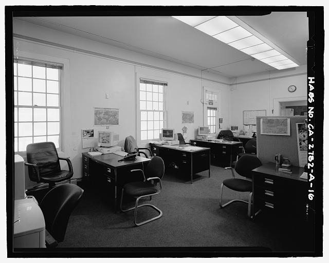 U.S. INSPECTION STATION, TECATE, INTERIOR OF SOUTH U.S....