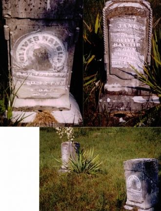 Oliver and Sarah Jane Hayslip  grave site