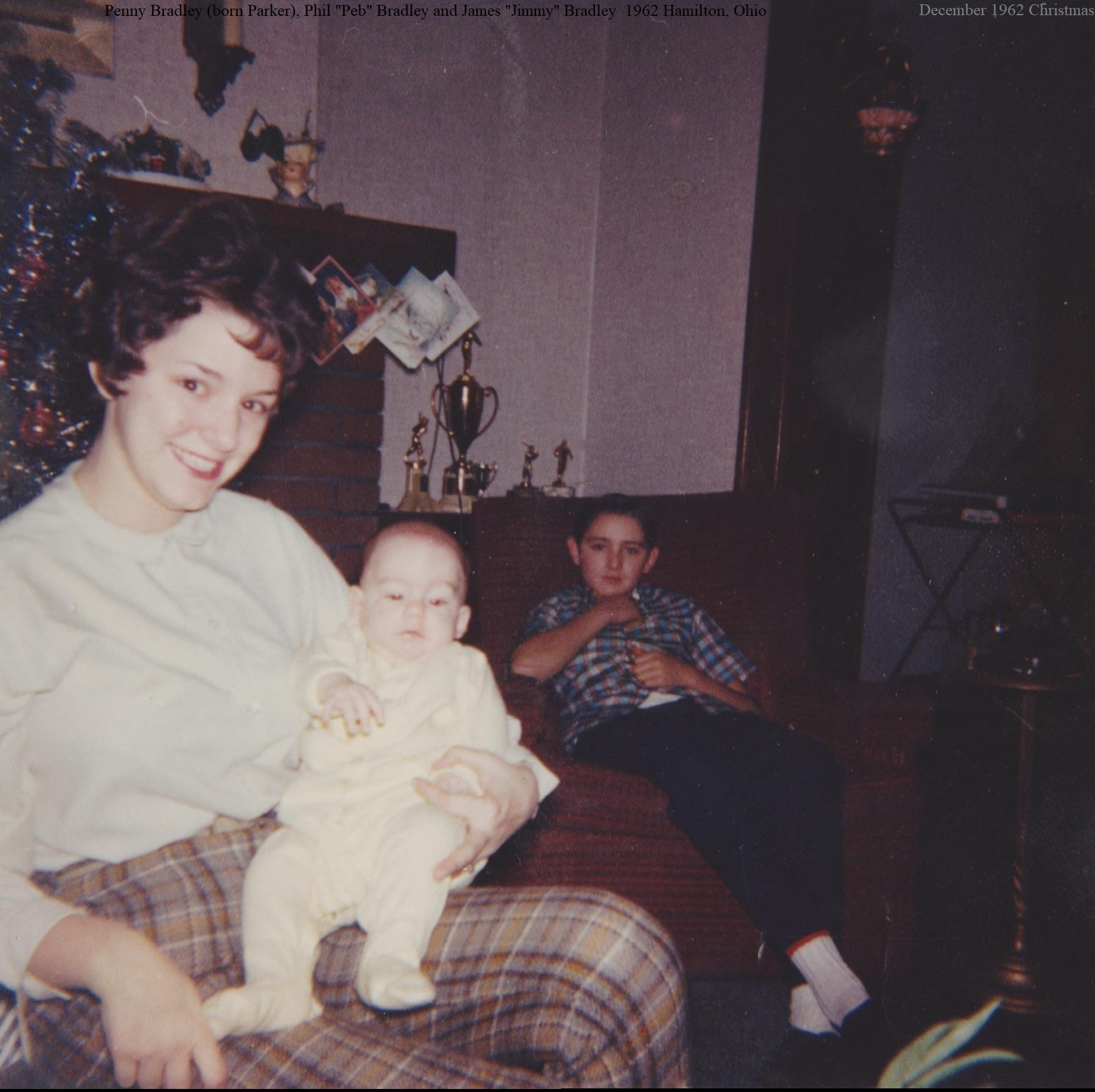 Penny, Phil and Jimmy Bradley, 1962